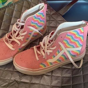 KIDS WAVY RAINBOW SK8-HI ZIP Girls size 3